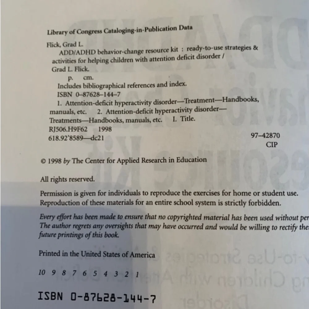 ADD/ADHD Behavior Change Resource Kit Book! New! Ready to use strategies! - Picture 2 of 12
